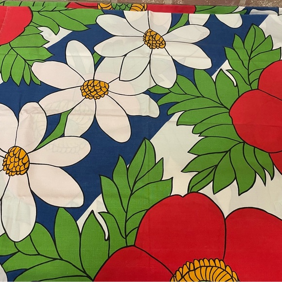 Vintage Stevens Utica Pillowcases 70s Flower Power Set Of 2 - Picture 4 of 6